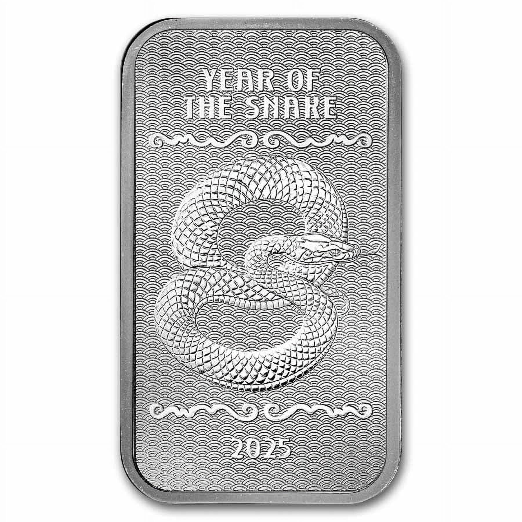 5 oz Silver Bar - 2025 APMEX Year of the Snake (Series 2)