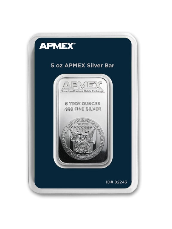 5 oz Silver Bar - APMEX (TEP Packaging)