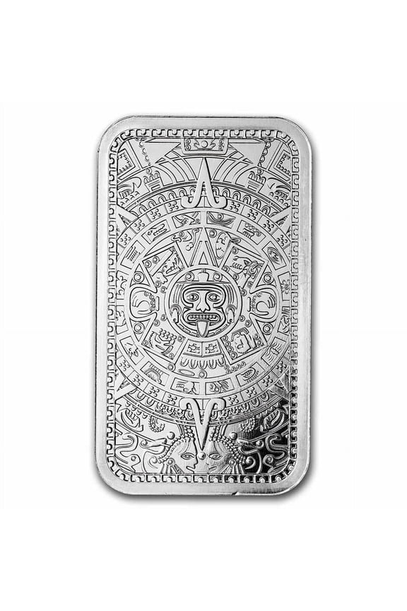 5 oz Silver Bar - Aztec