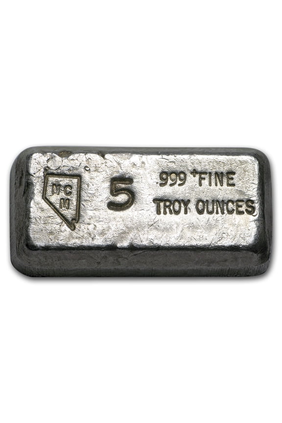 5 oz Silver Bar - Nevada Coin Mart Ingot