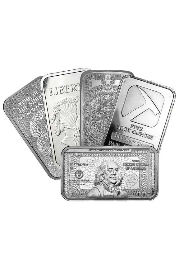 5 oz Silver Bar - Random Design