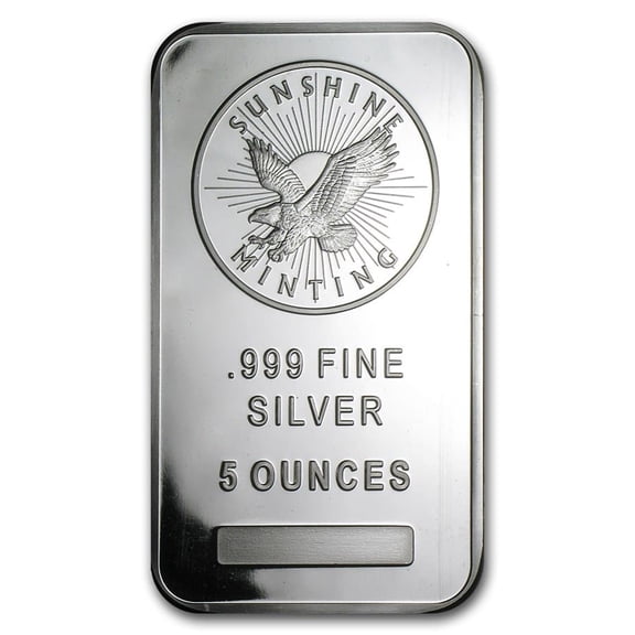 5 oz Silver Bar - Sunshine (Mint Mark SI)