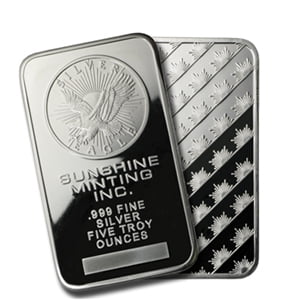 5 oz Silver Bar - Sunshine (Original)