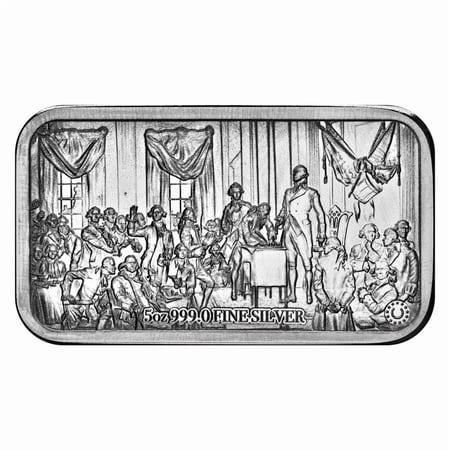 5 oz Silver Bar - U.S. Constitution