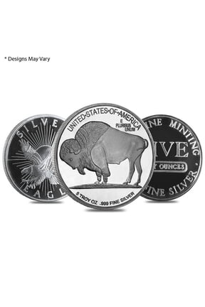 5 oz Silver Generic Rounds .999 Fine