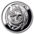 thumbnail image 1 of 5 oz Silver Proof Round - Anne Stokes Dragons: Skull Embrace, 1 of 1