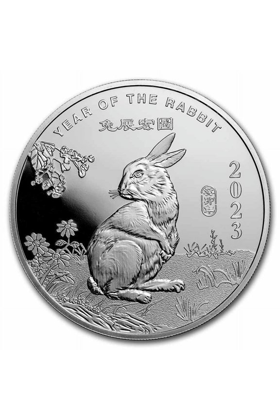 5 oz Silver Round - APMEX (2023 Year of the Rabbit)