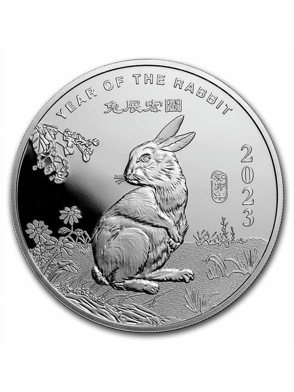 5 oz Silver Round - APMEX (2023 Year of the Rabbit)
