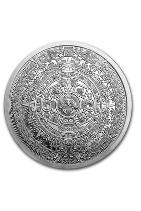 5 oz Silver Round - Aztec Calendar