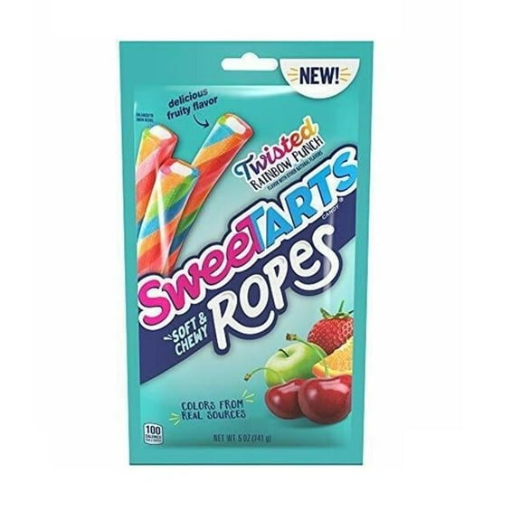 5 oz Sweet Tart Rainbow Rope Candy - Pack of 12