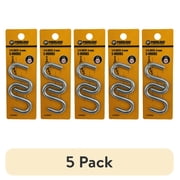 (5 pack) 1/4" S-Hooks, 2 Pack, Zinc, Peerless Chain Company, #4717238