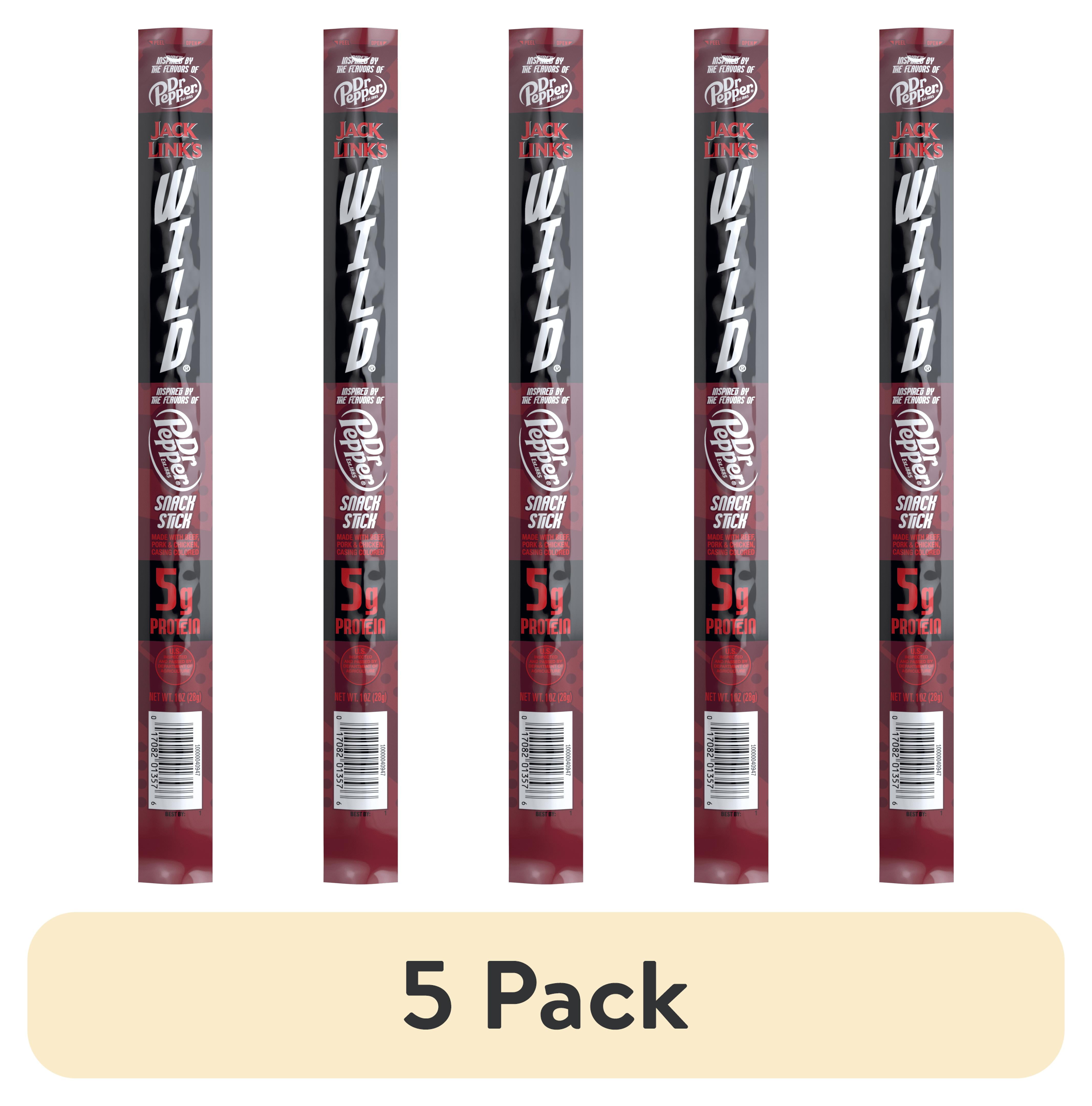 5 pack) 1oz Jack Link's Wild Dr Pepper Snack Sticks 1/1 Count