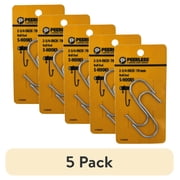(5 pack) 2.75" Ball End S-Hooks, 2-Pack, Zinc-Plated, Peerless Chain Company, #4735339D