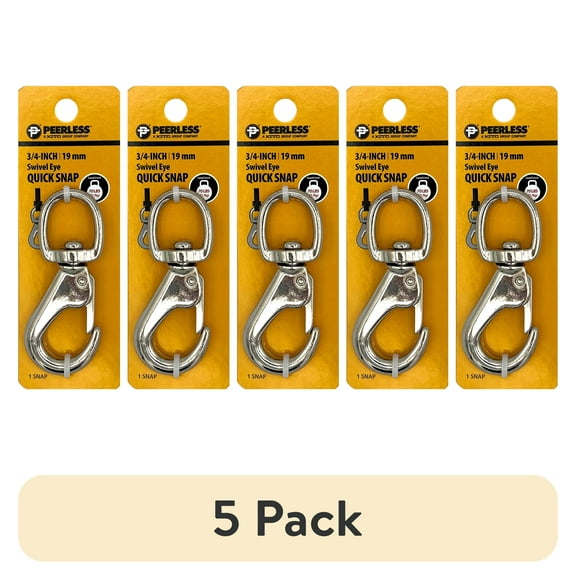 (5 pack) 3/4" Swivel Eye Quick Snap, Peerless Chain, #4711438