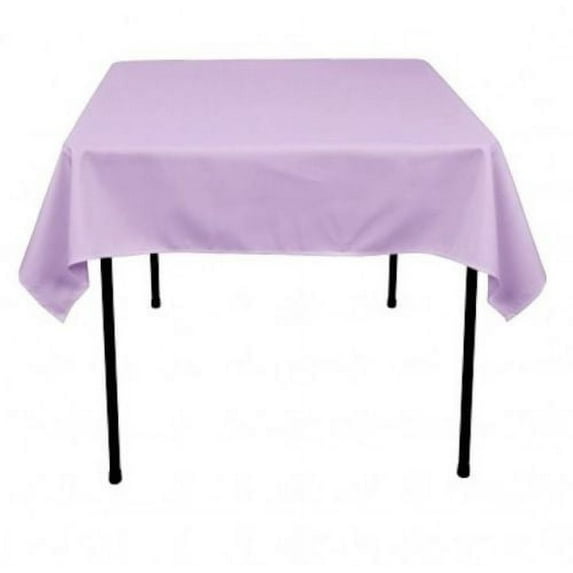 5 pack 54" x 54" Square Overlay Tablecloth 100% polyester Wholesale Wedding", Lavender Purple