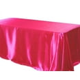 thumbnail image 1 of 5 pack 90x156" Rectangular Satin Tablecloth Wedding Party Catering", (Color: Fuchsia), 1 of 2
