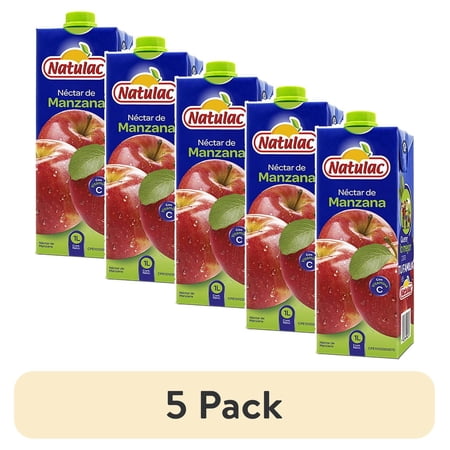 (5 pack) Natulac Apple Nectar UHT, 33.8 fl oz