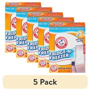 (5 pack) ARM & HAMMER Baking Soda Fridge-n-Freezer Odor Absorber, 14 oz Box