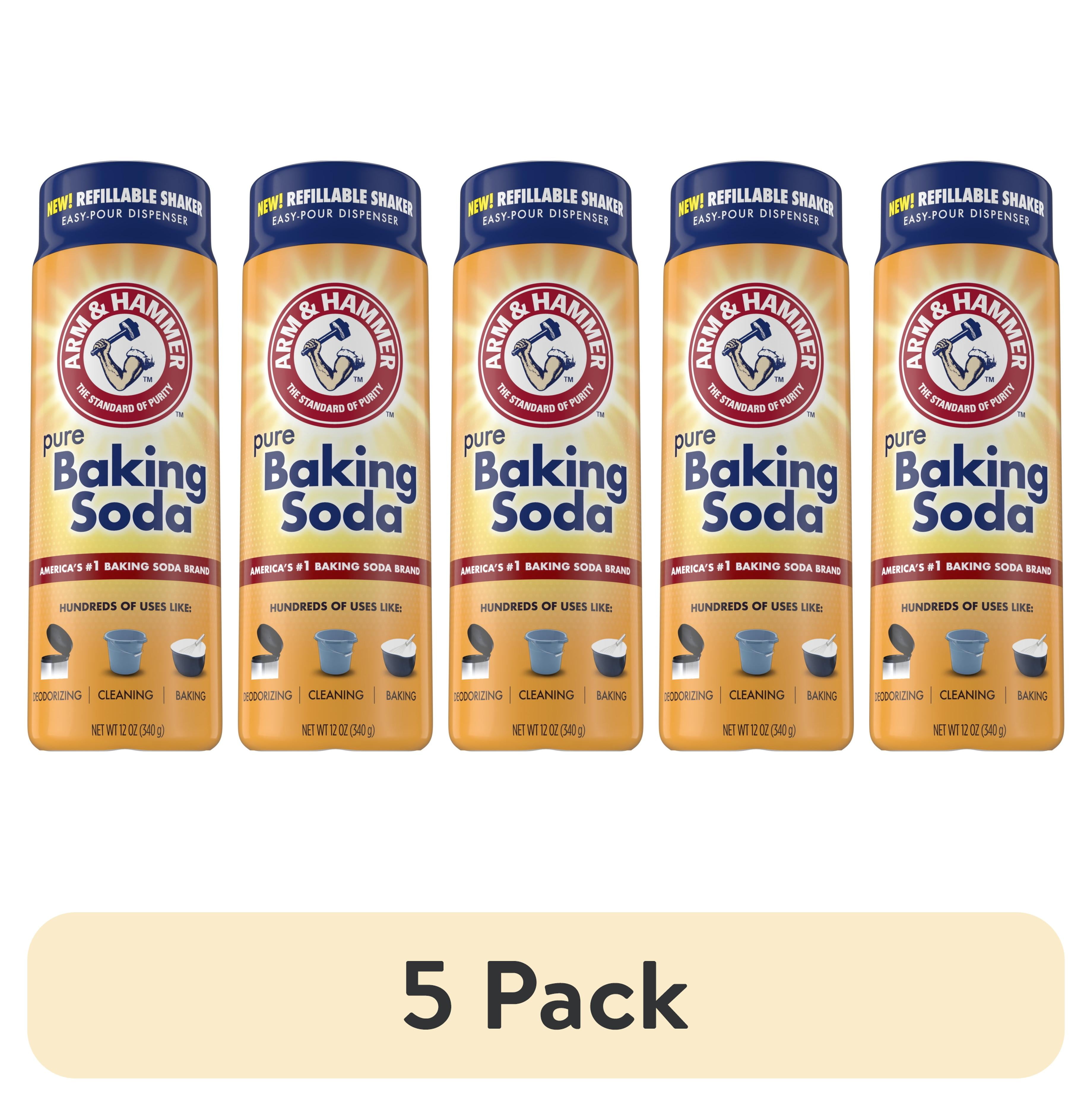 (5 pack) ARM & HAMMER Baking Soda, Multi-Purpose 100% Pure Sodium ...