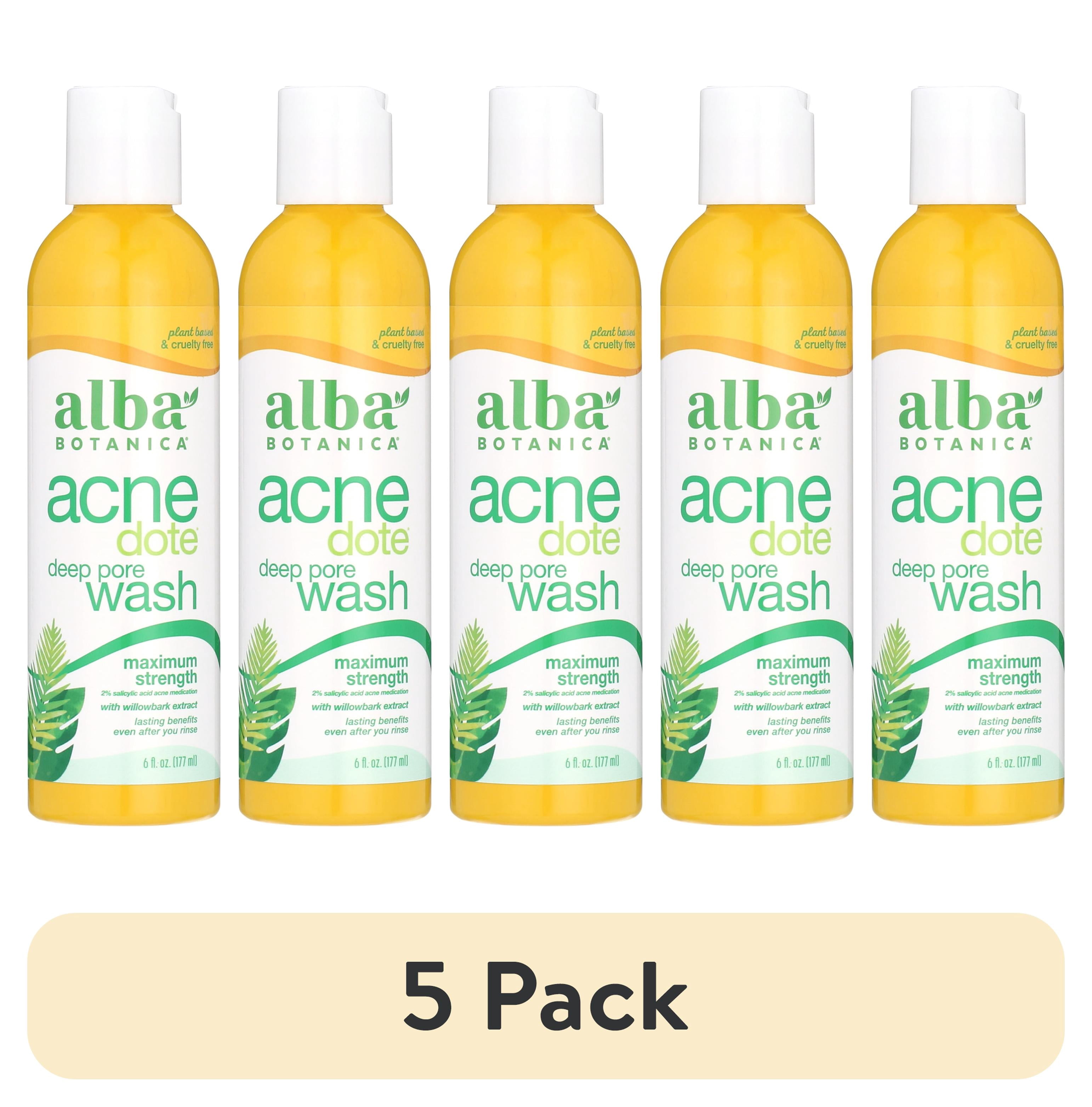 (5 pack) Alba Botanica Acnedote Maximum Strength Facial Deep Pore Wash ...