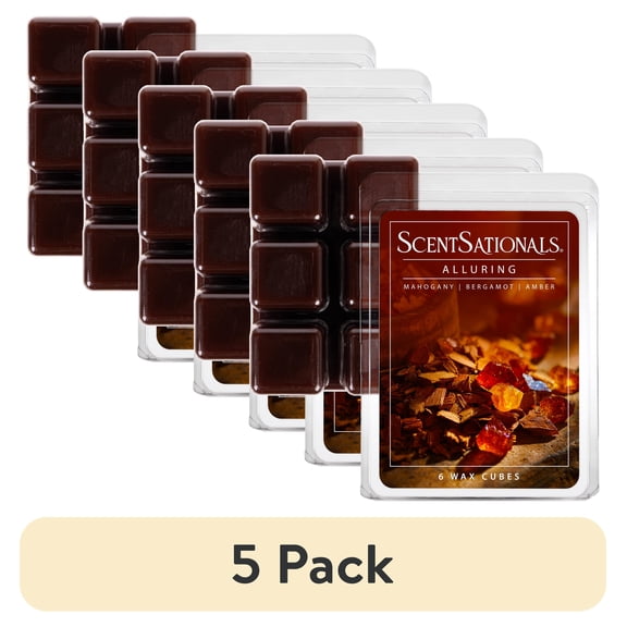 (5 pack) Alluring Scented Wax Melts, ScentSationals, 2.5 oz