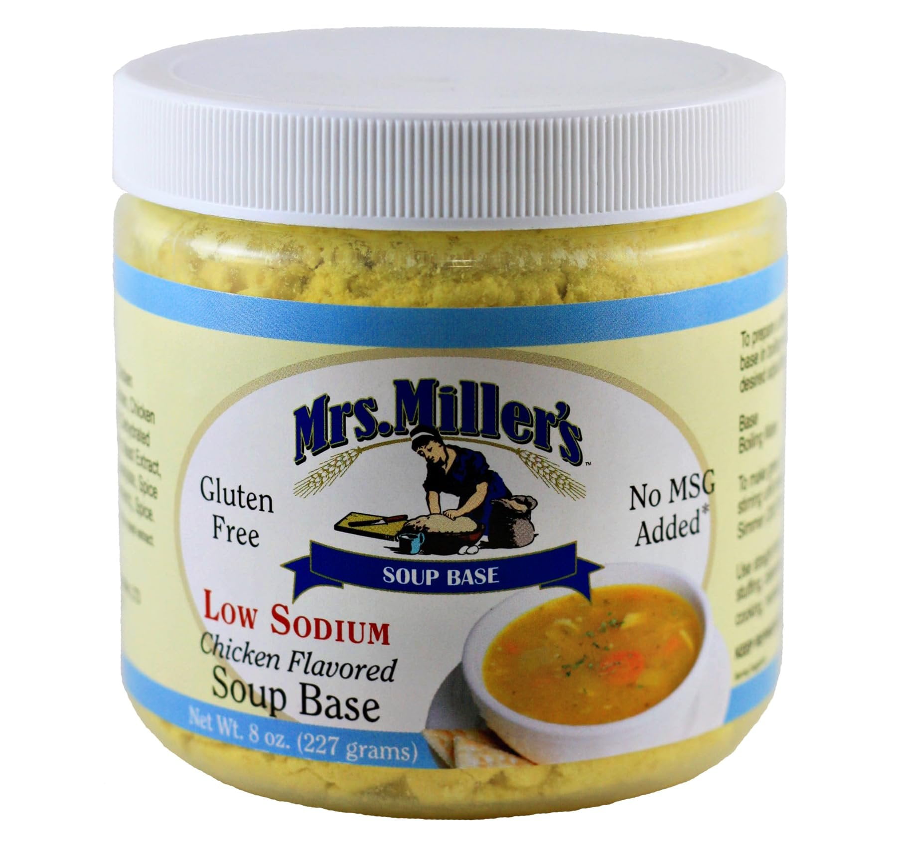 (5 pack) AmishTastes Mrs. Miller's Low Sodium Chicken Soup Base, Gluten ...