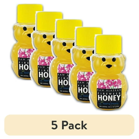 (5 pack) Astor Chocolate Alaska Fireweed Honey Bear Shaped Bottle