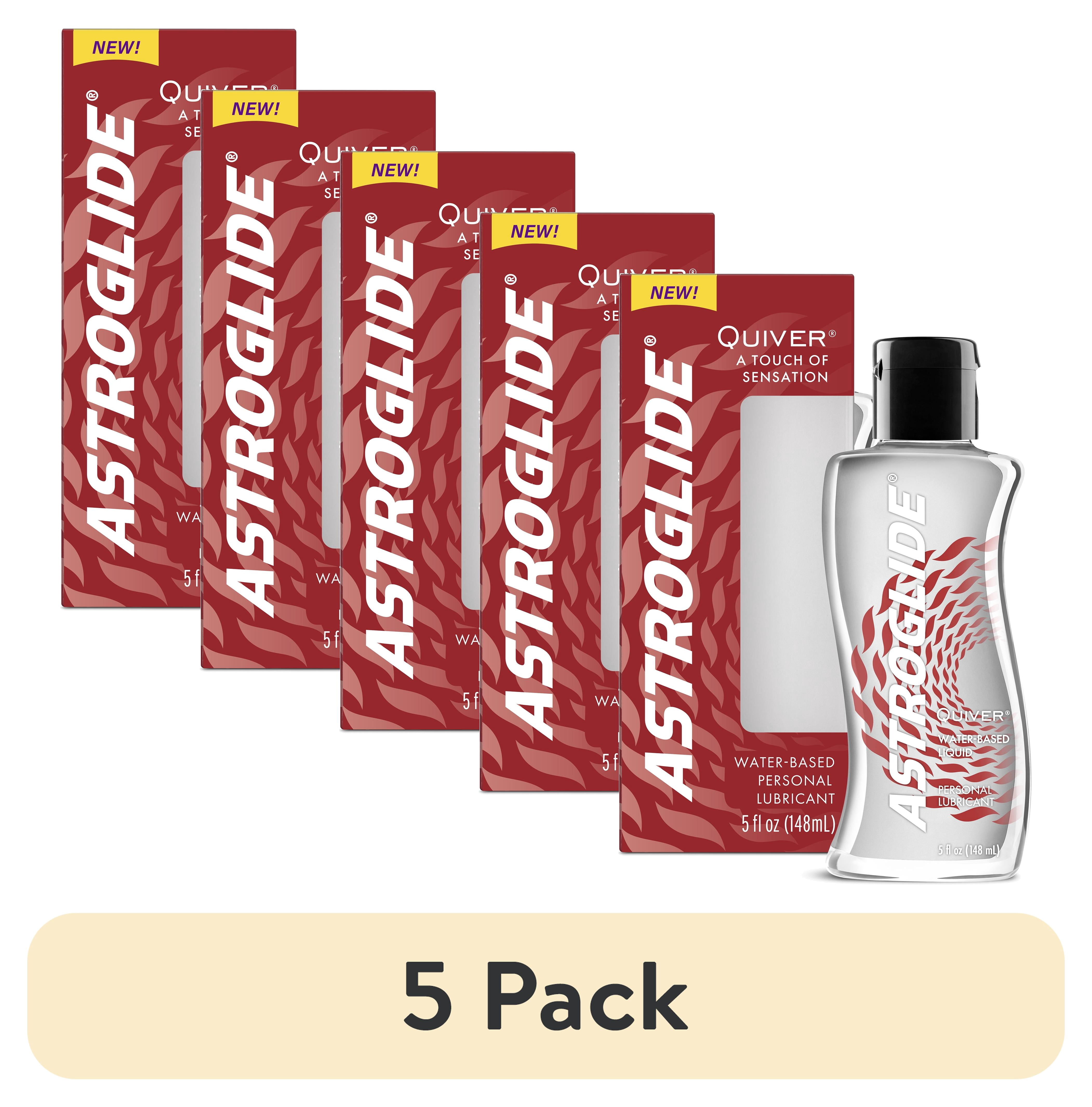 4 pack) Astroglide Quiver Personal Lubricant (5oz), Arousal Lube Adds  Tingling Sensations for Couples, Men, and Women, Toy-Safe, Water Based Lube  for Easy Clean-Up, Condom Compatible, - Walmart.com