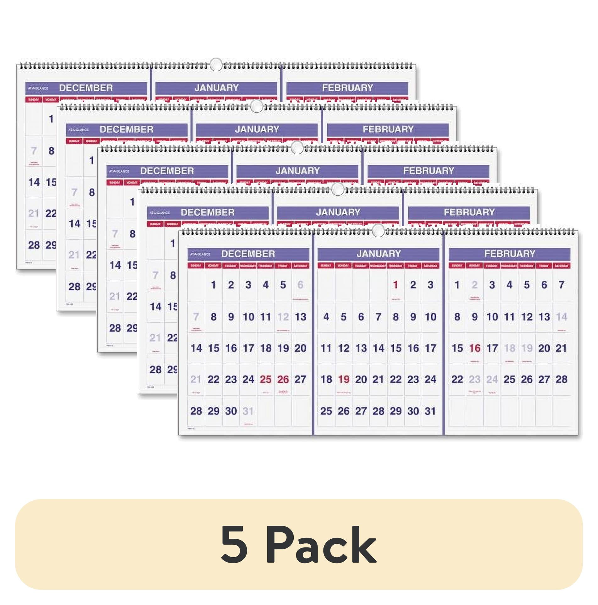 AT-A-GLANCE Monthly Wall Calendar With Ruled Daily Blocks, 20 X 30 - View #8