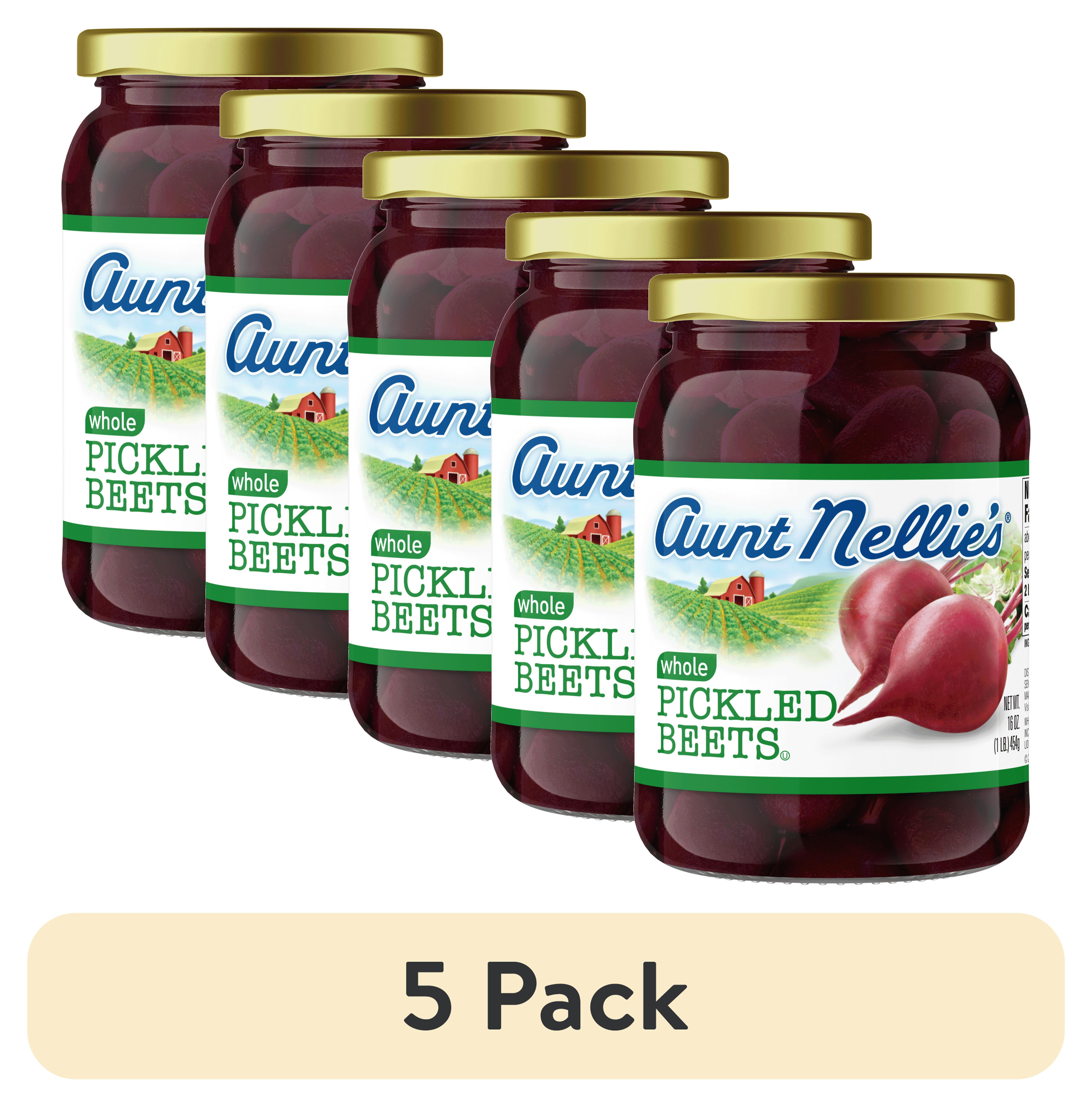 (5 pack) Aunt Nellie's Whole Pickled Beets 16 Oz Jar