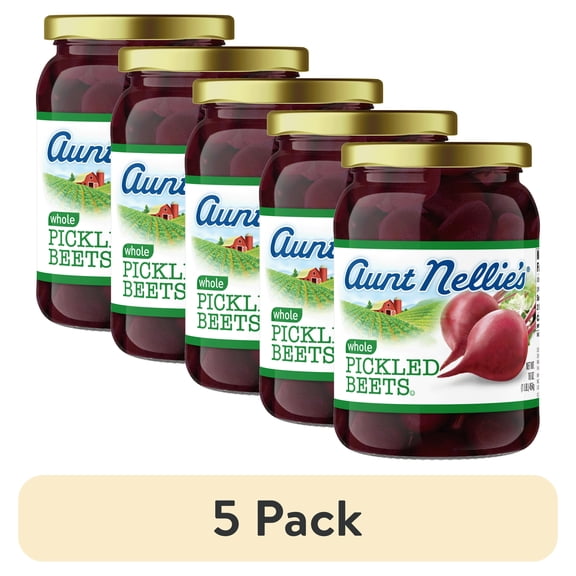 (5 pack) Aunt Nellie's Whole Pickled Beets 16 Oz Jar