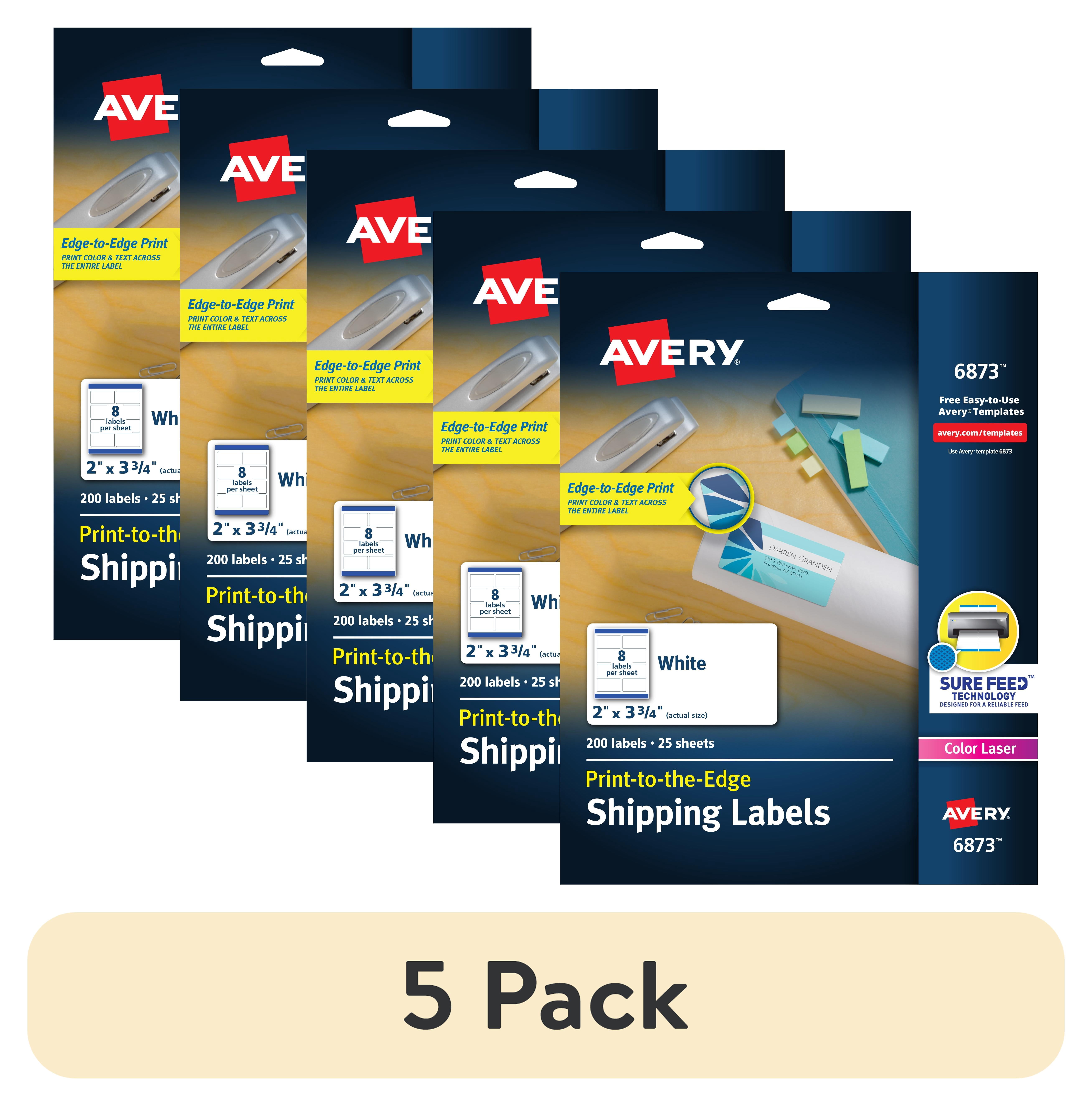(5 pack) Avery Shipping Labels, 2