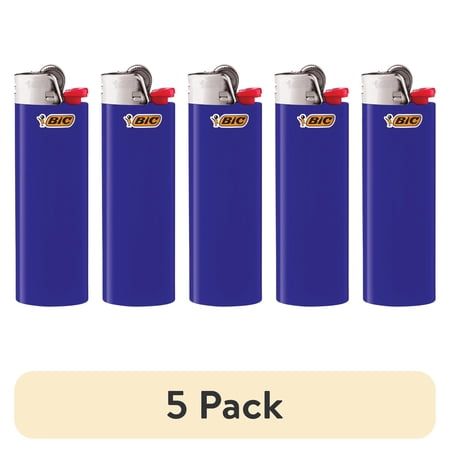 (5 pack) BIC Maxi Classic Pocket Lighter, 1-Count, Color May Vary