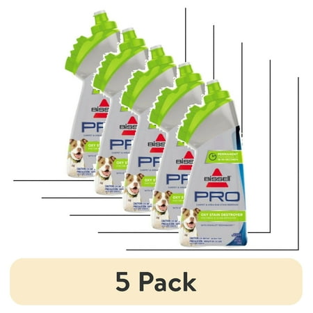 (5 pack) BISSELL 18 oz Pro Oxy Stain Destroyer Pet Brush Head