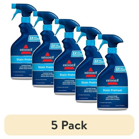 (5 pack) BISSELL Tough Stain Pretreat for Carpet & Upholstery 22 oz. 4001