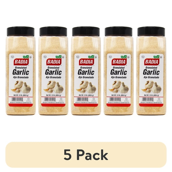 (5 pack) Badia Chinese Granulated Garlic Spice, 24 Oz