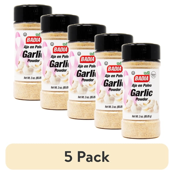 (5 pack) Badia Garlic Powder, 3 oz