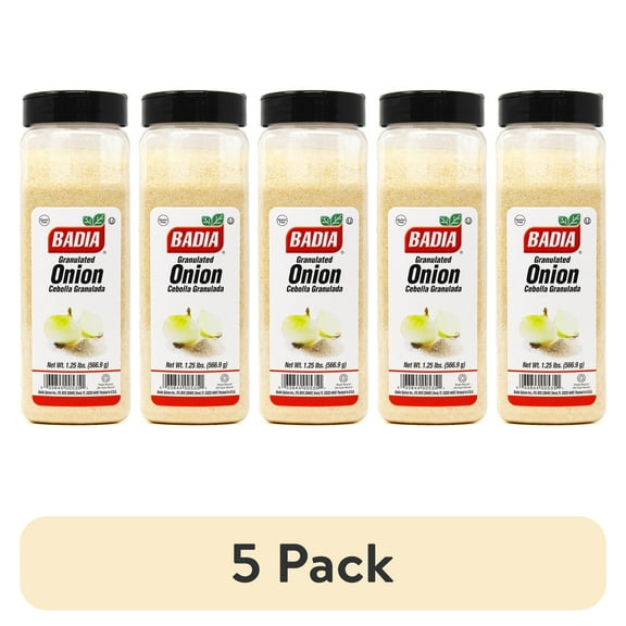 (5 pack) Badia Onion Powder, 1.25 lb, Authentic Flavor Seasoning