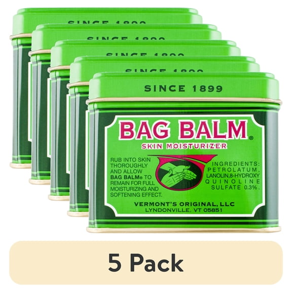 (5 pack) Bag Balm Vermont's Original Ointment, 8 oz.