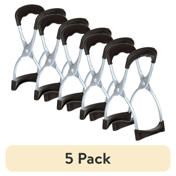 (5 pack) Ball Secure Grip Mason Jar Lifter, Spring-Loaded Canning Supplies Tongs for Pressure and Water Bath Canning, Works with Regular and Wide Mouth Canning Jars
