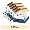 thumbnail interactive-video image 1 of (5 pack) Bankers Box Stor/File Medium-Duty - Letter/Legal, White 3 Pk, 1 of 7