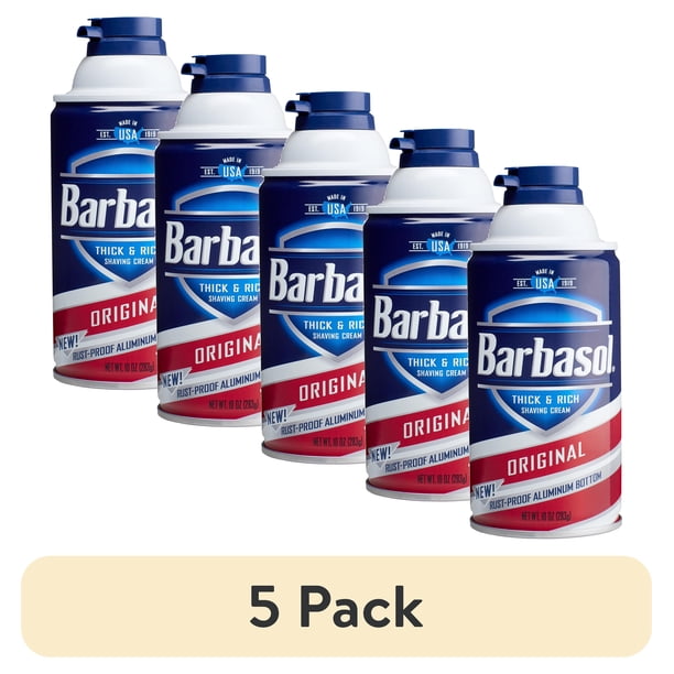 cigarette beer shaving cream Barbasol Pacific Rush with Caffeine and Menthol Thick & Rich 7 oz : Beauty & Personal Care sodium hydroxide Tabac Shaving Cream by Maurer