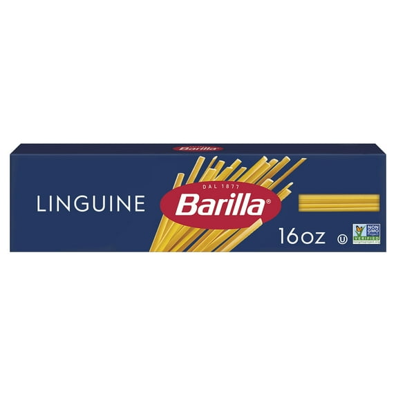 (5 pack) Barilla Classic Non-GMO, Kosher Certified Linguine Pasta, 16 oz