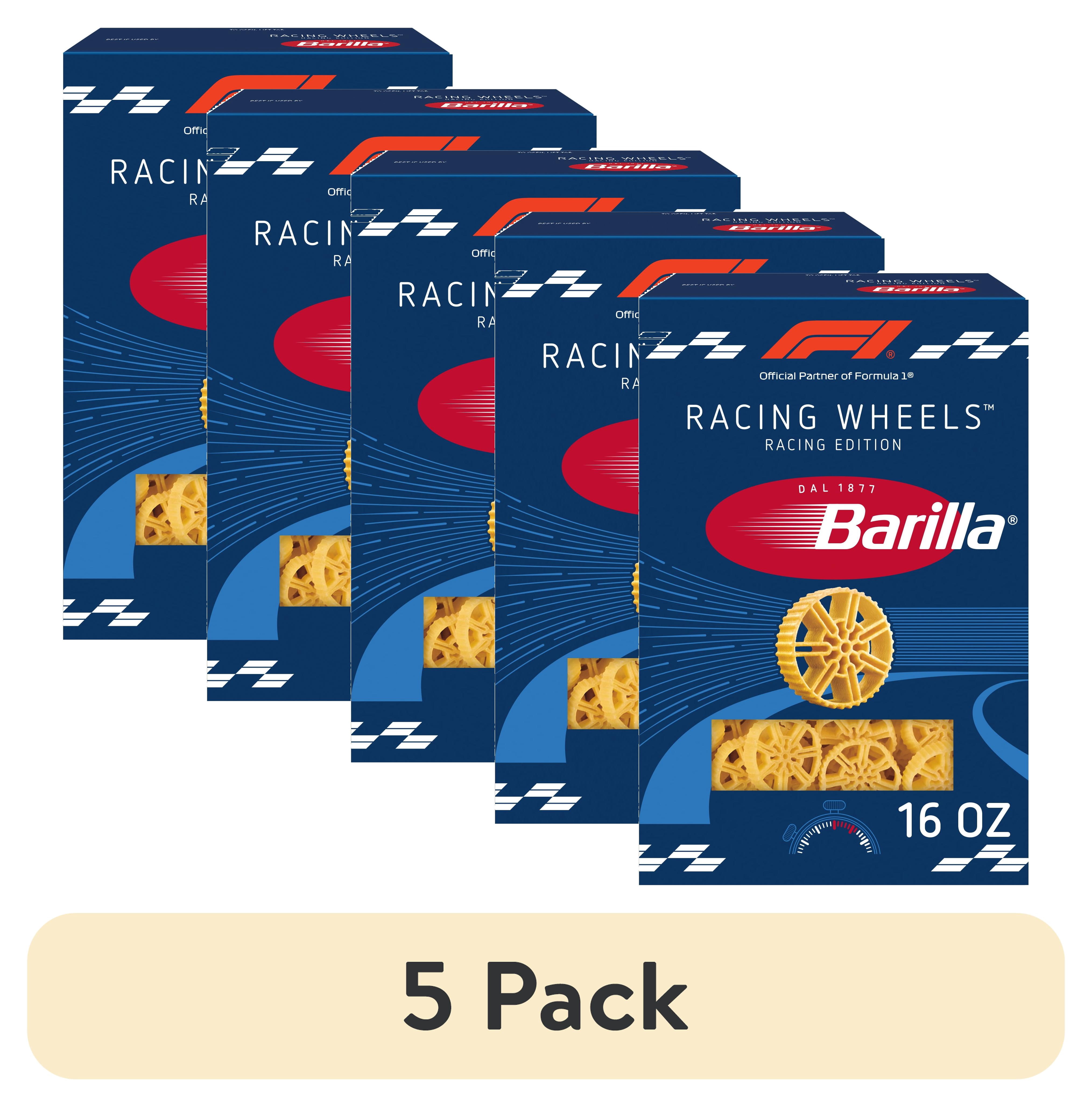 (5 pack) Barilla Racing Wheels Pasta, 16 oz. Box, Racing Edition Non-GMO Pasta