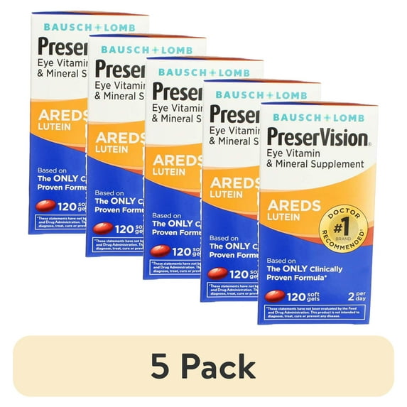 (5 pack) Bausch & Lomb Pack Lutein, 120 CT