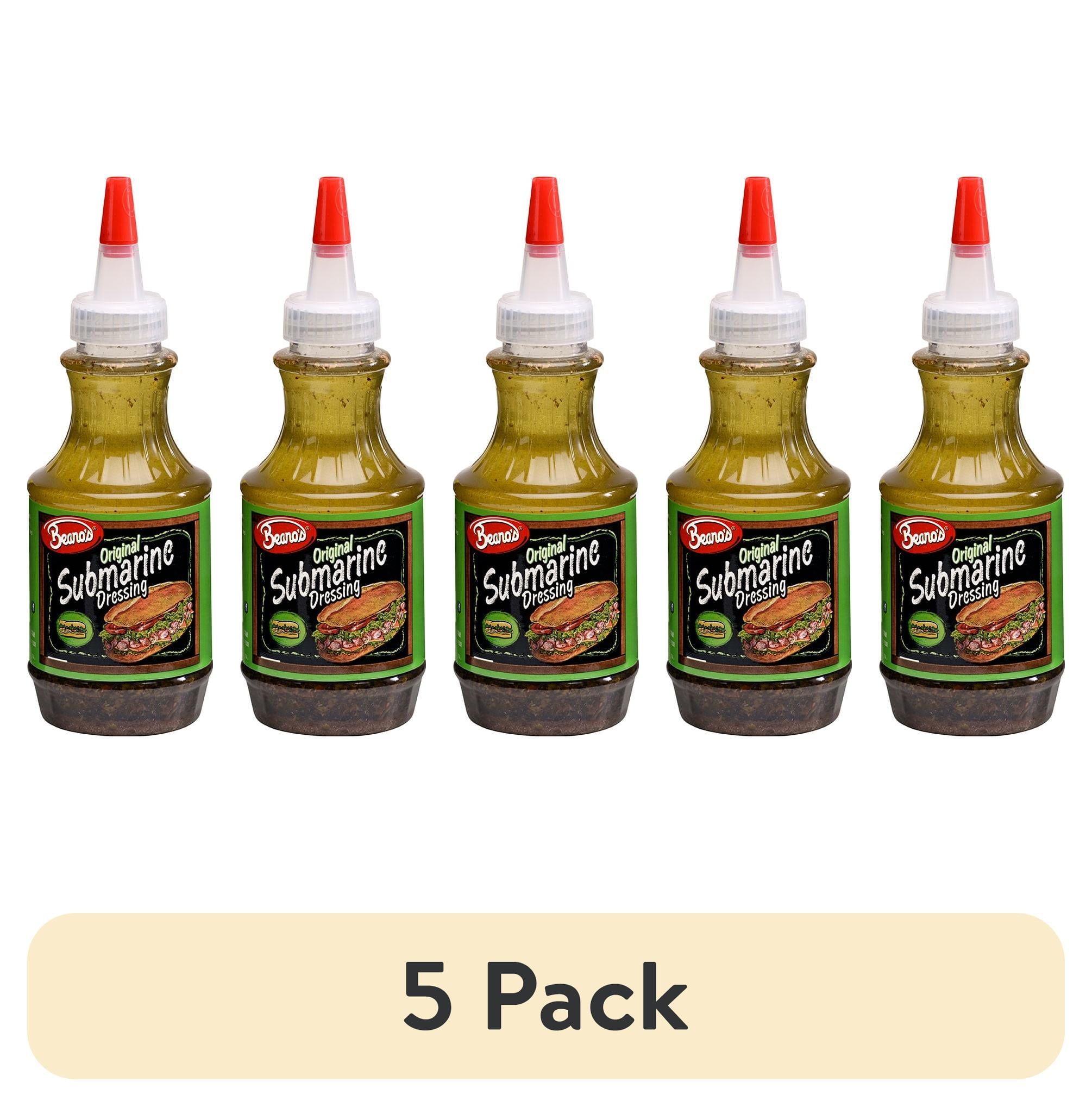 (5 pack) Beano's Original Submarine Dressing, 8 Fluid oz. Bottle