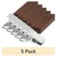thumbnail interactive-video image 1 of (5 pack) Better Homes & Gardens Walnut Finish Solid Wood Pant & Skirt Hangers, 36 Pack, 1 of 8
