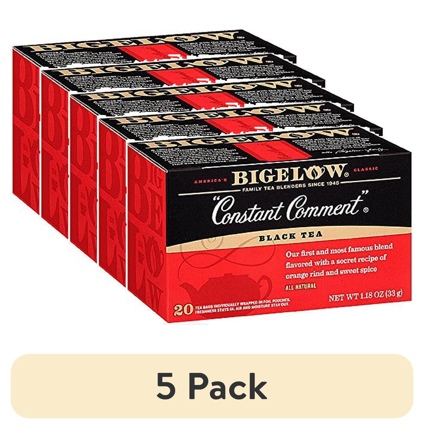(5 pack) Bigelow Constant Comment Tea, 20-Count Boxes (Pack of 1 ...