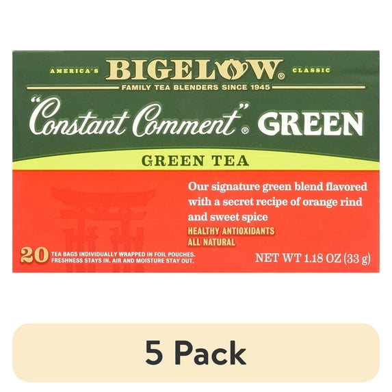 (5 pack) Bigelow Tea Constant Comment Green Tea -- 20 Tea Bags