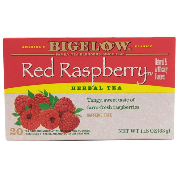 (5 pack) Bigelow Tea Herbal Tea Caffeine Free Red Raspberry -- 20 Tea Bags